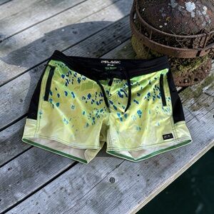 Pelagic Yellow and Blue Speckled Women’s Shorts